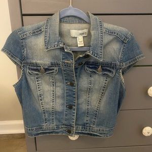 Denim cropped Jacket/Vest
